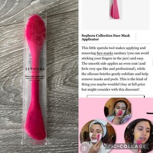 Sephora Face Mask Applicator Tool Pink NIB